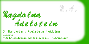 magdolna adelstein business card